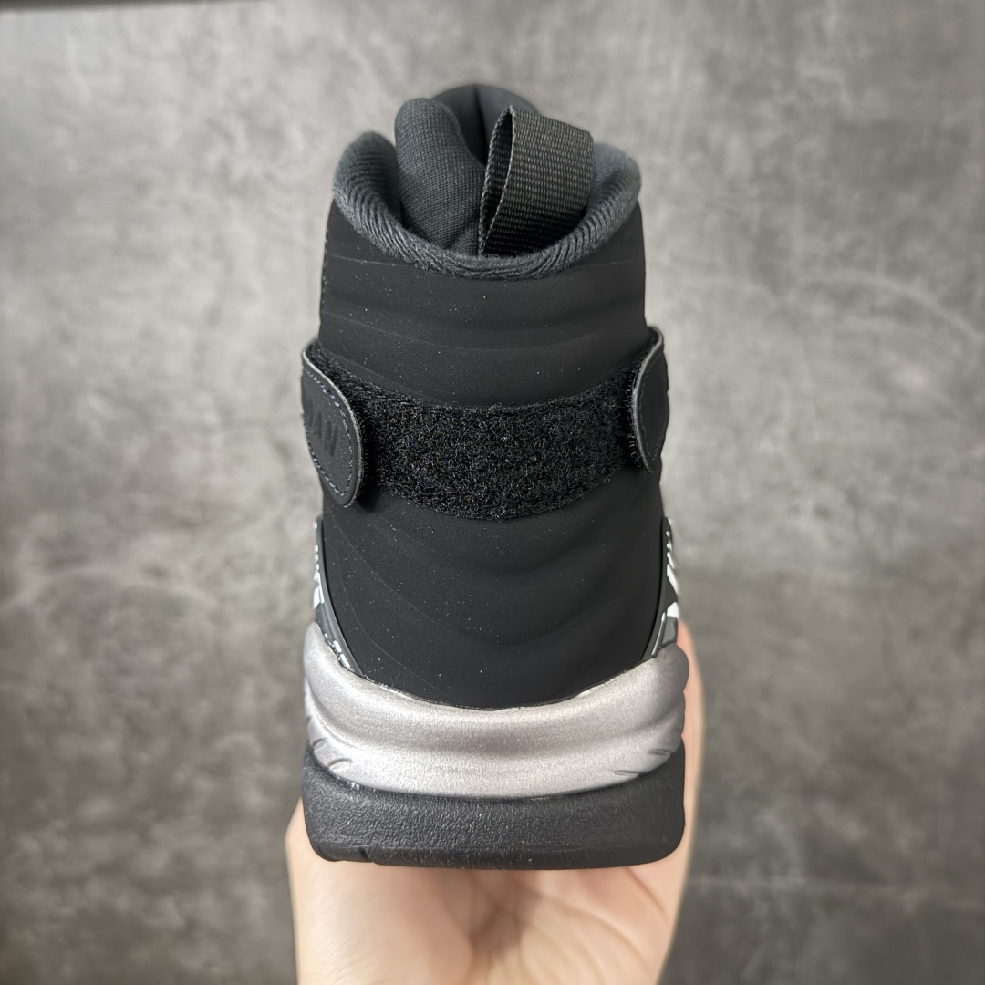 Air Jordan 8 Retro "Chrome" 高帮 复刻黑银 AJ8 乔丹8代 aj8 乔8 高邦 复刻黑灰色