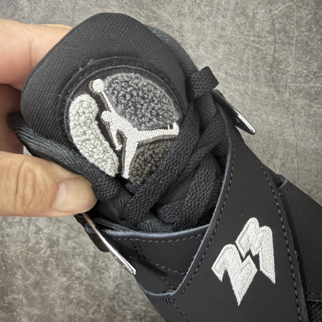 Air Jordan 8 Retro "Chrome" 高帮 复刻黑银 AJ8 乔丹8代 aj8 乔8 高邦 复刻黑灰色