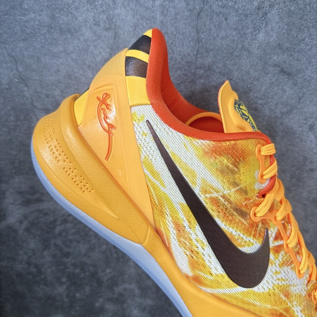 Nk Kobe VIII Protro 科比8代 男子实战篮球鞋 上海限定 烟花 复刻 橙色黄白 IO6259-800 
