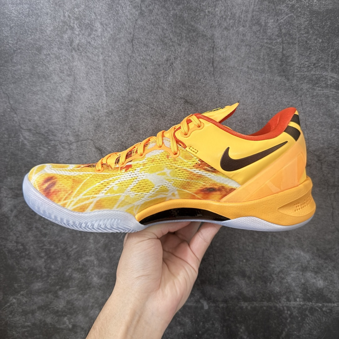 Nk Kobe VIII Protro 科比8代 男子实战篮球鞋 上海限定 烟花 复刻 橙色黄白 IO6259-800 