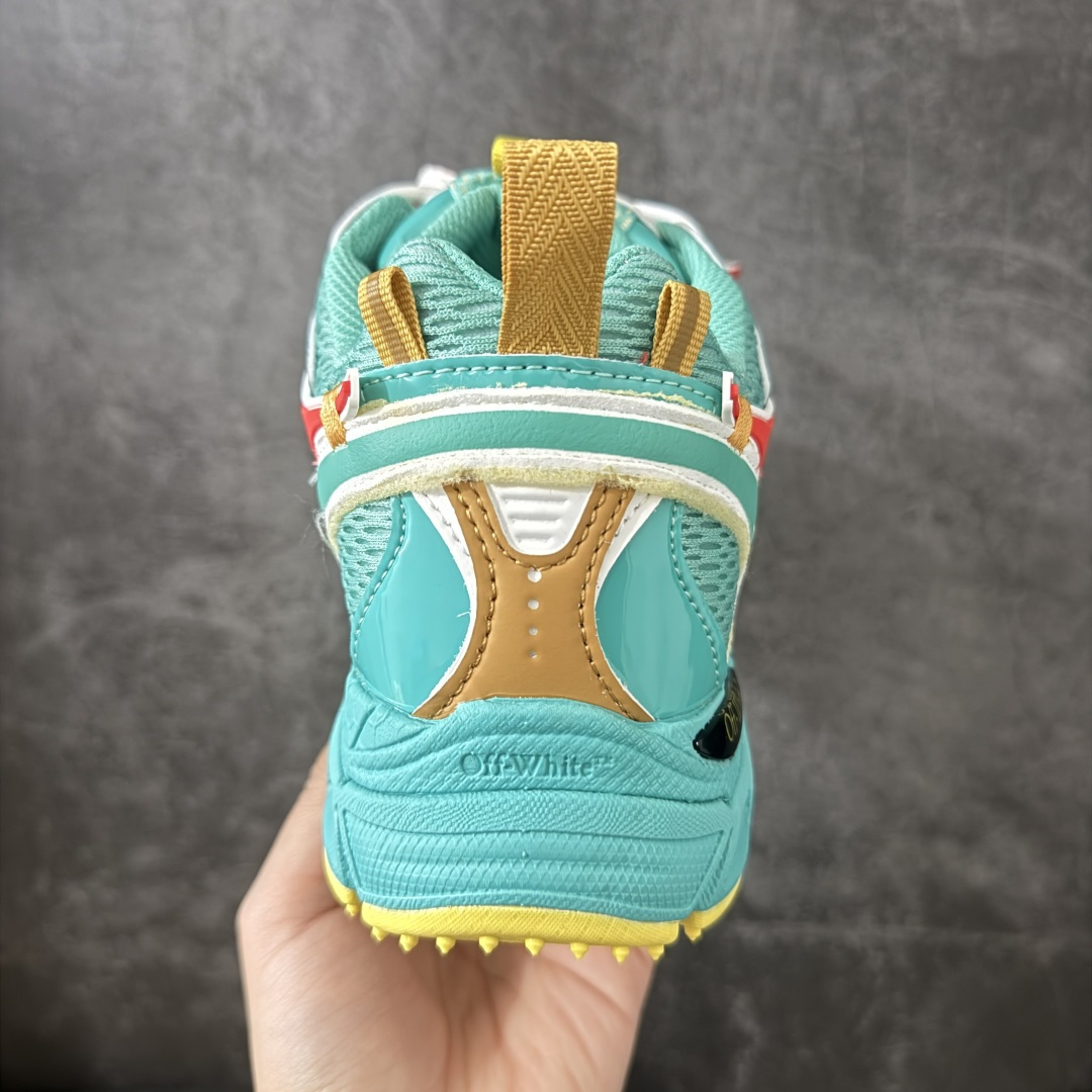 OFF-WHITE OW运动鞋 春夏走秀款球鞋 所有配件均通过定做出产正品裁片 原版比例大箭头定制网眼布双拼牛皮进口机器