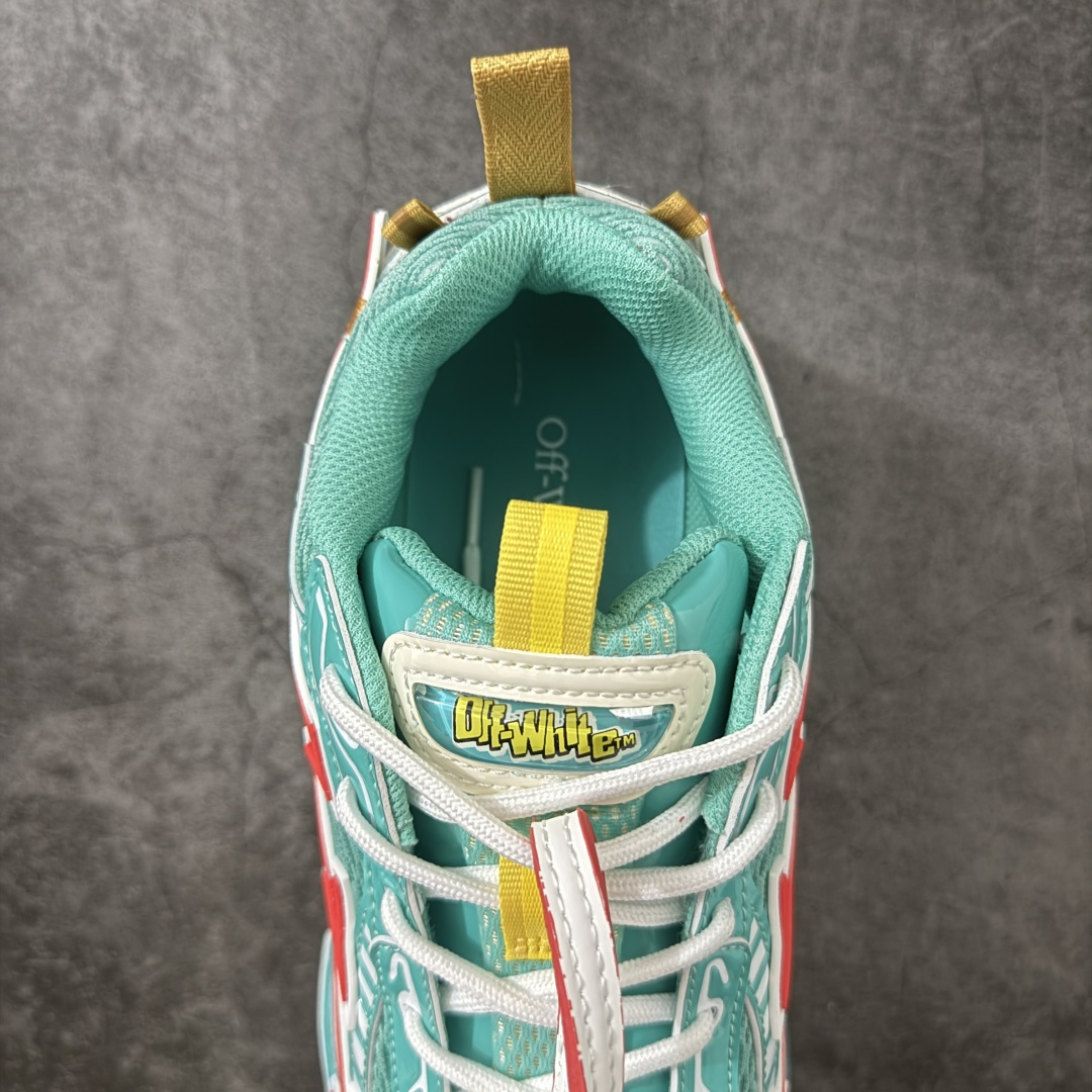 OFF-WHITE OW运动鞋 春夏走秀款球鞋 所有配件均通过定做出产正品裁片 原版比例大箭头定制网眼布双拼牛皮进口机器