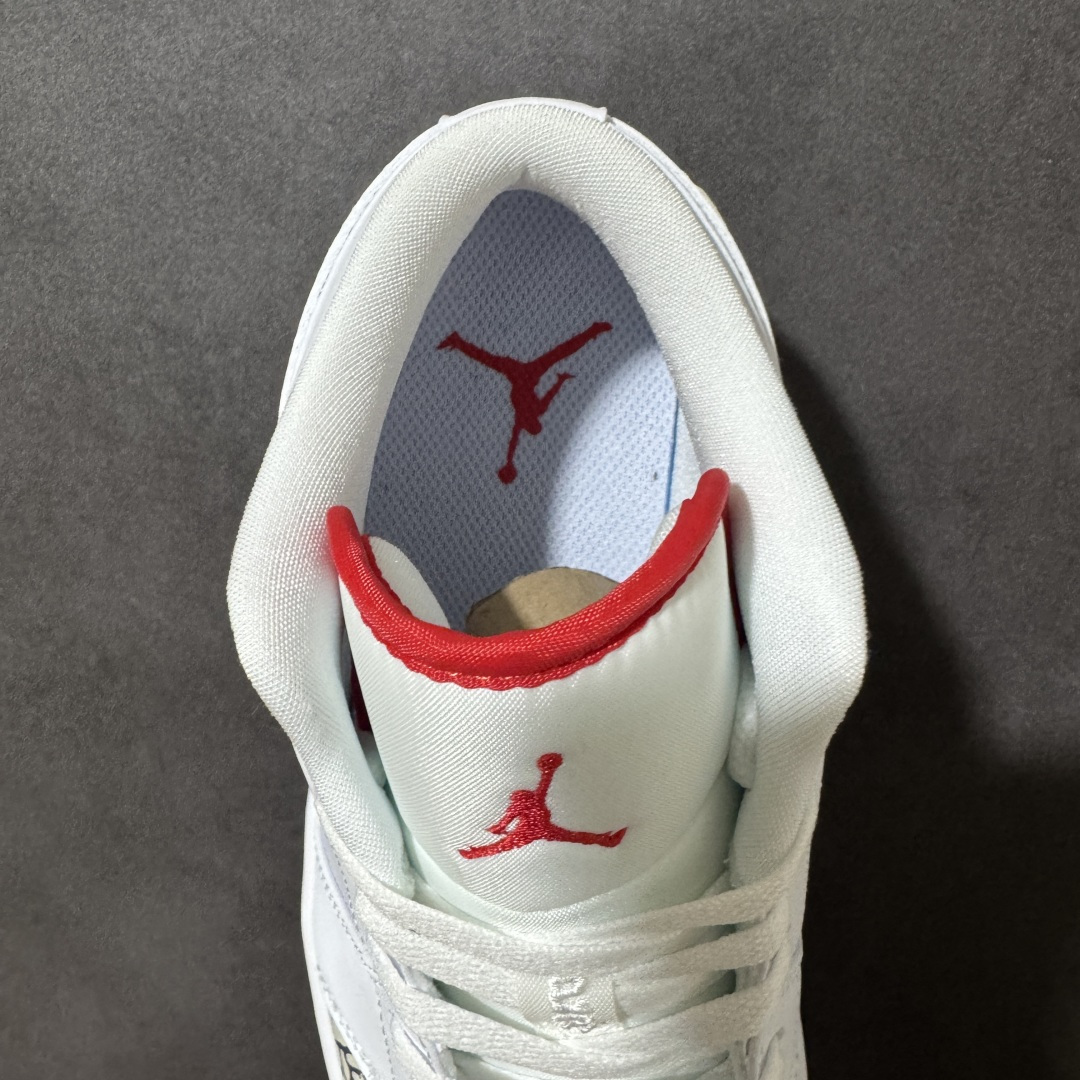 Nike Air Jordan 1 Phat Low AJ1 乔1 耐克 低帮休闲板鞋 同步官方配色 白红爆裂纹 货号: