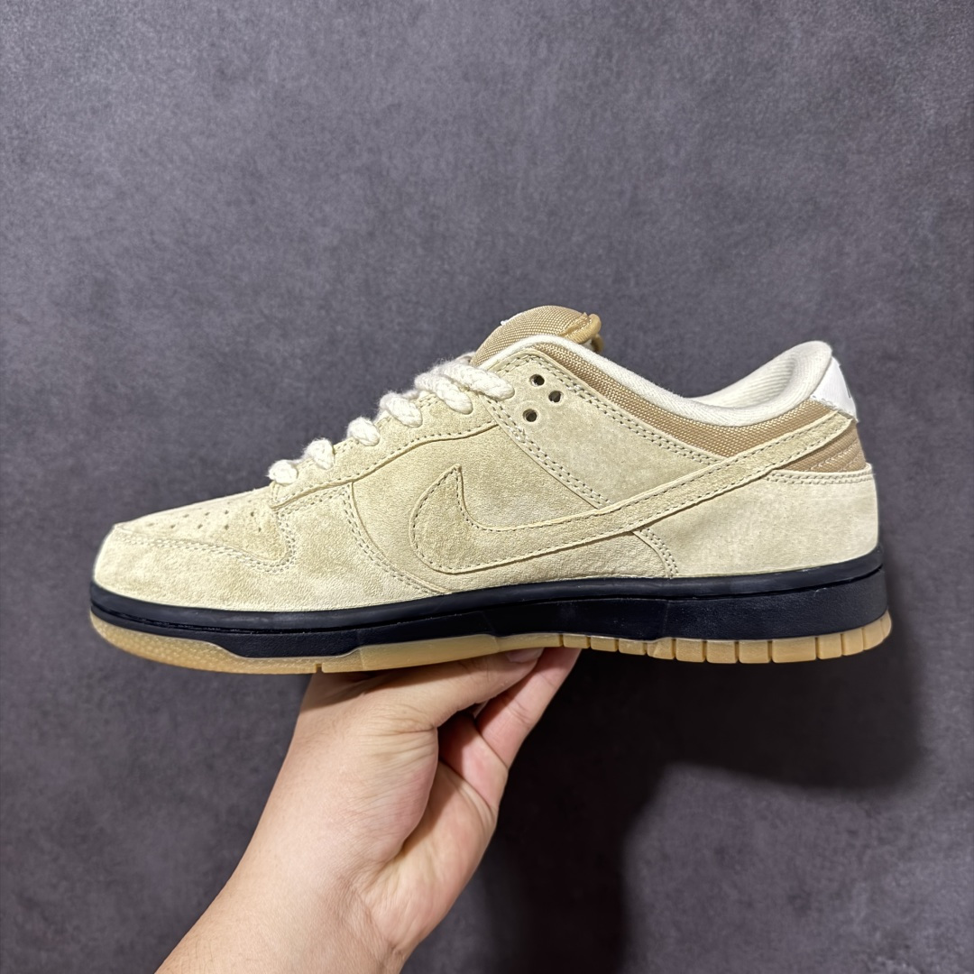 Nike SB Dunk Low 卡其黑灰勾 低帮休闲板鞋 #定制鞋盒 超高清洁度 皮料切割干净无任何毛边 细节完美  