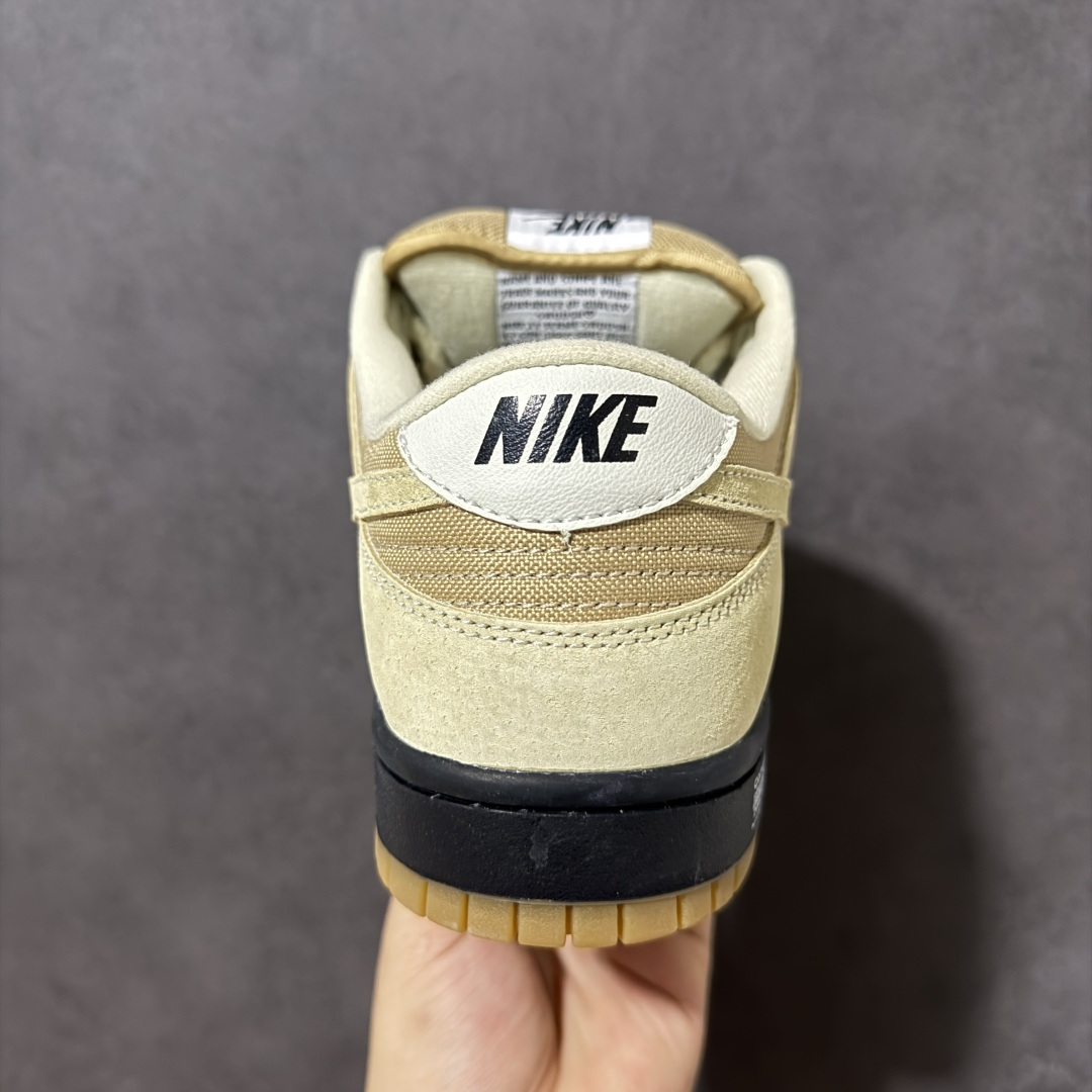 Nike SB Dunk Low 卡其黑灰勾 低帮休闲板鞋 #定制鞋盒 超高清洁度 皮料切割干净无任何毛边 细节完美  