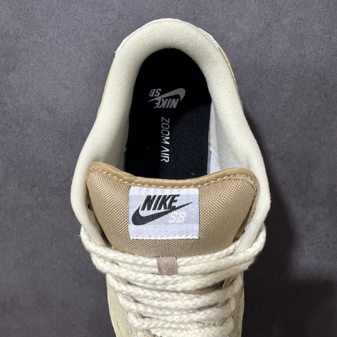 Nike SB Dunk Low 卡其黑灰勾 低帮休闲板鞋 #定制鞋盒 超高清洁度 皮料切割干净无任何毛边 细节完美  