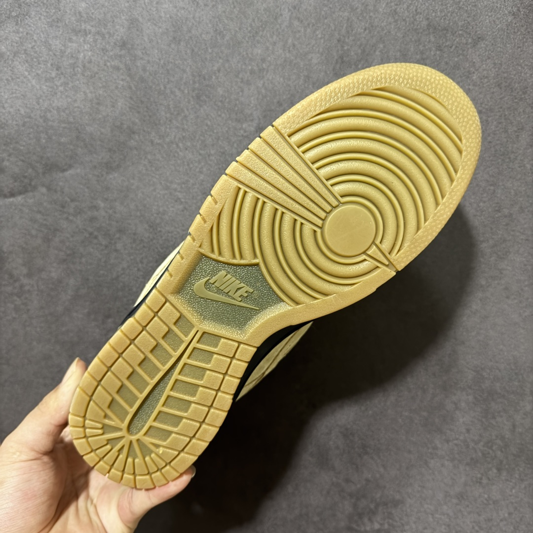 Nike SB Dunk Low 卡其黑灰勾 低帮休闲板鞋 #定制鞋盒 超高清洁度 皮料切割干净无任何毛边 细节完美  