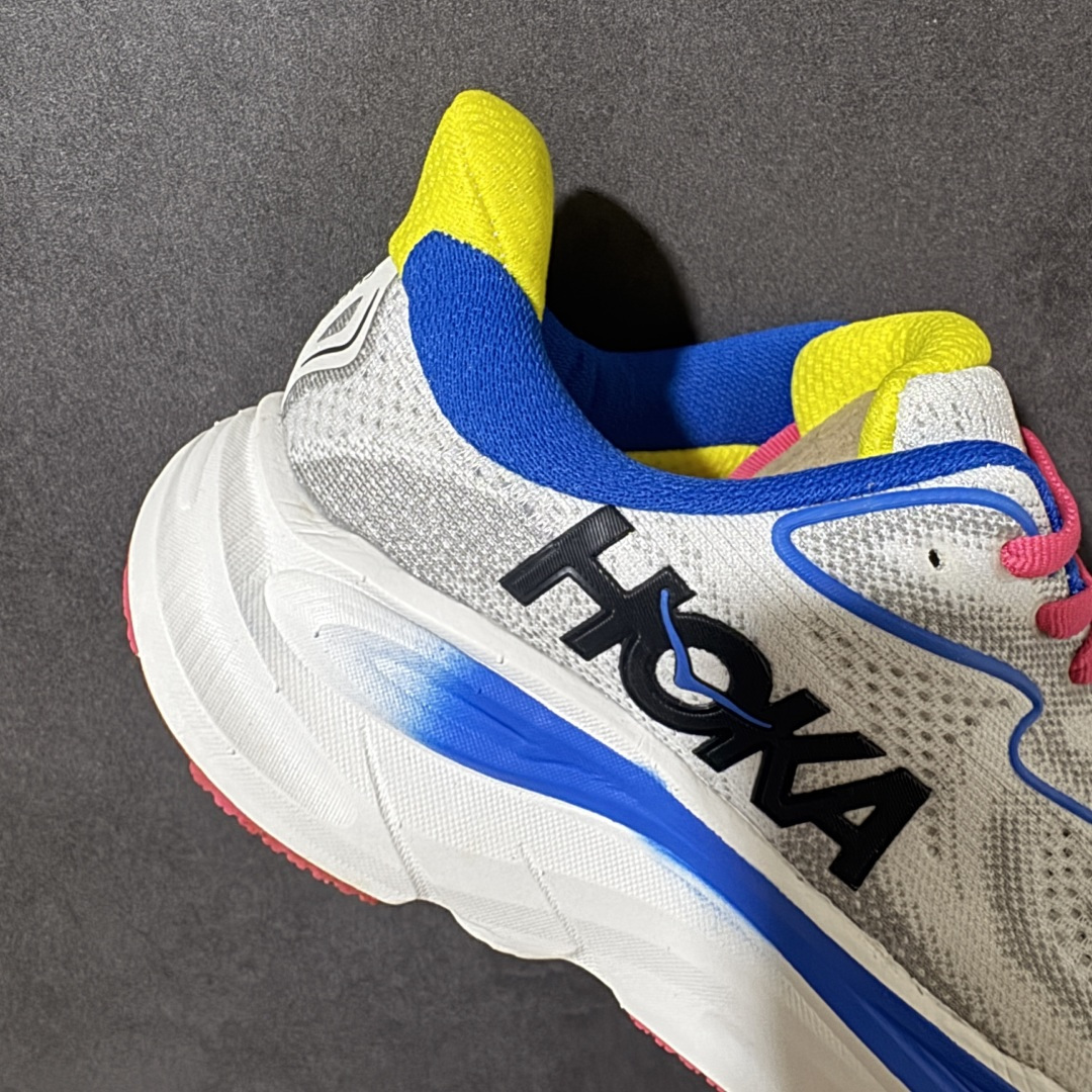 HOKA M CLIFTON 10 轻量低帮户外越野跑鞋 户外山脉越野轻量运动跑鞋 鞋面用轻的无缝架构 鞋带用了弹性不易