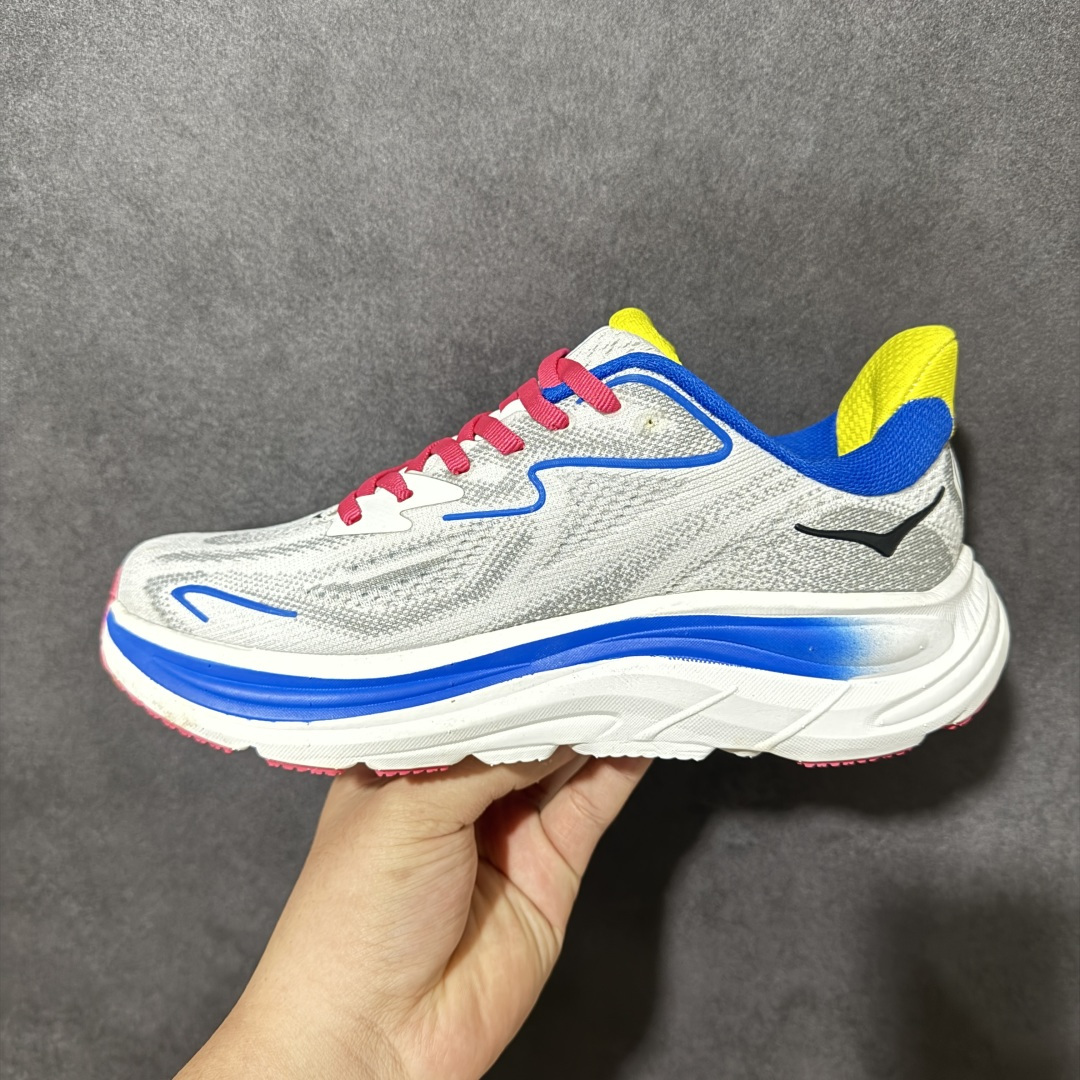 HOKA M CLIFTON 10 轻量低帮户外越野跑鞋 户外山脉越野轻量运动跑鞋 鞋面用轻的无缝架构 鞋带用了弹性不易
