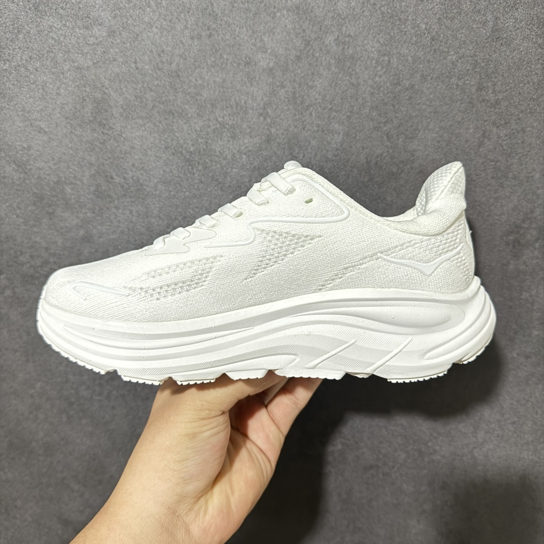 HOKA M CLIFTON 10 轻量低帮户外越野跑鞋 户外山脉越野轻量运动跑鞋 鞋面用轻的无缝架构 鞋带用了弹性不易