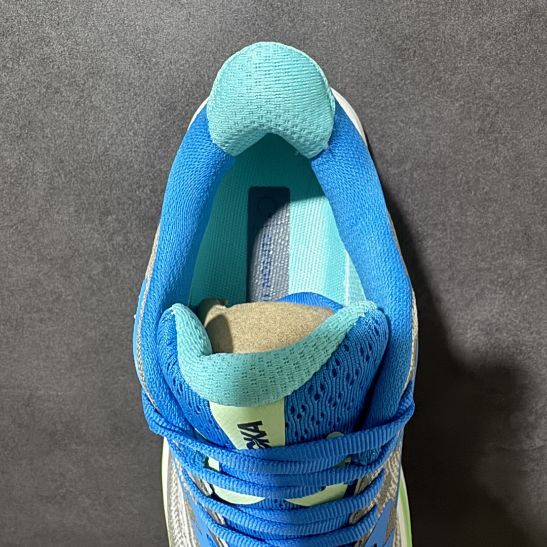 HOKA M CLIFTON 10 轻量低帮户外越野跑鞋 户外山脉越野轻量运动跑鞋 鞋面用轻的无缝架构 鞋带用了弹性不易