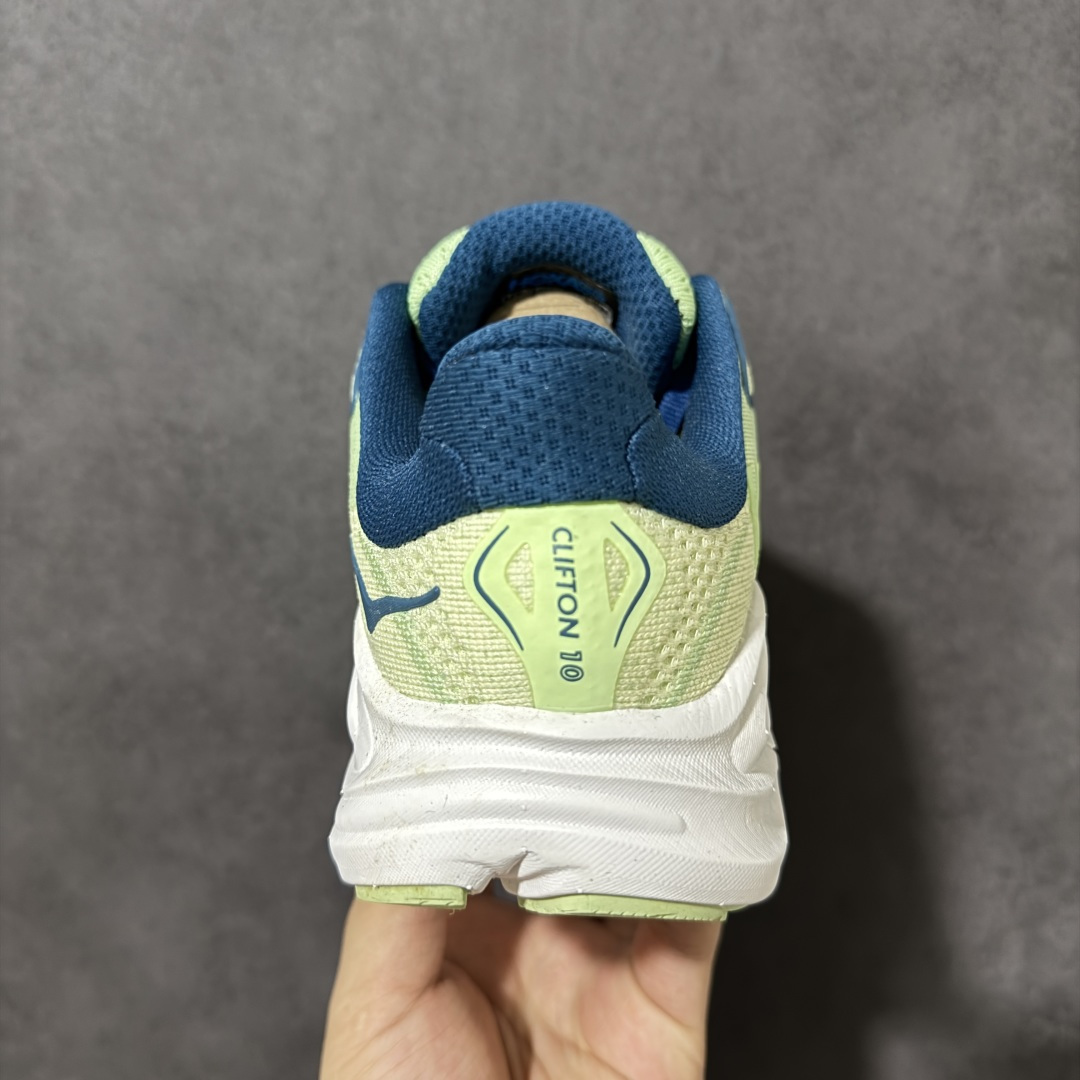 HOKA M CLIFTON 10 轻量低帮户外越野跑鞋 户外山脉越野轻量运动跑鞋 鞋面用轻的无缝架构 鞋带用了弹性不易
