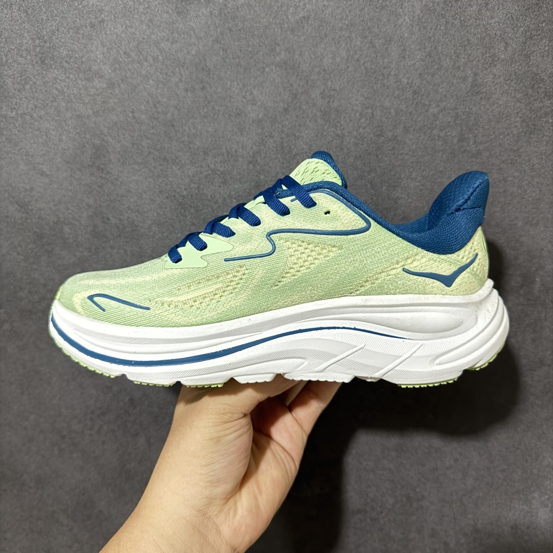 HOKA M CLIFTON 10 轻量低帮户外越野跑鞋 户外山脉越野轻量运动跑鞋 鞋面用轻的无缝架构 鞋带用了弹性不易