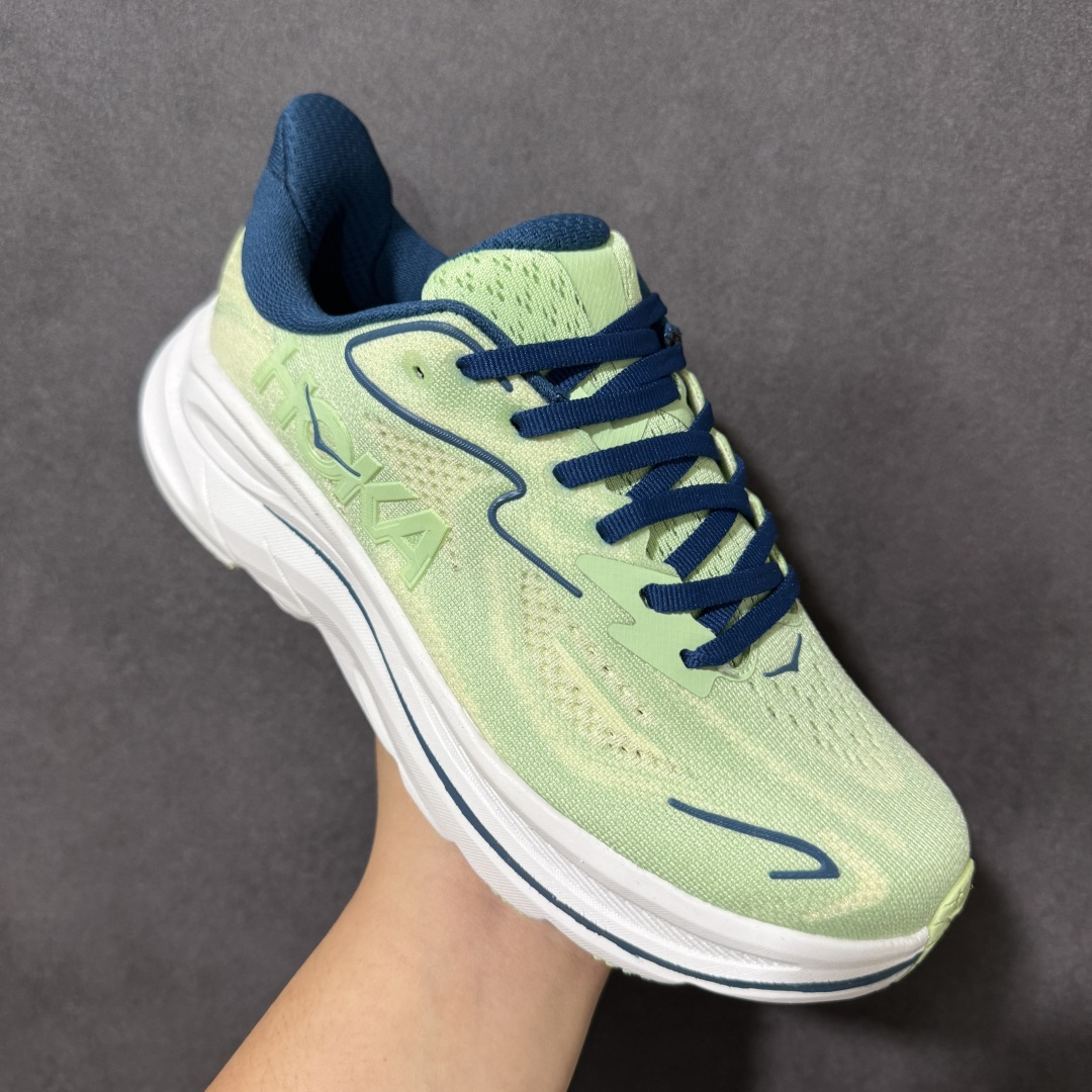 HOKA M CLIFTON 10 轻量低帮户外越野跑鞋 户外山脉越野轻量运动跑鞋 鞋面用轻的无缝架构 鞋带用了弹性不易