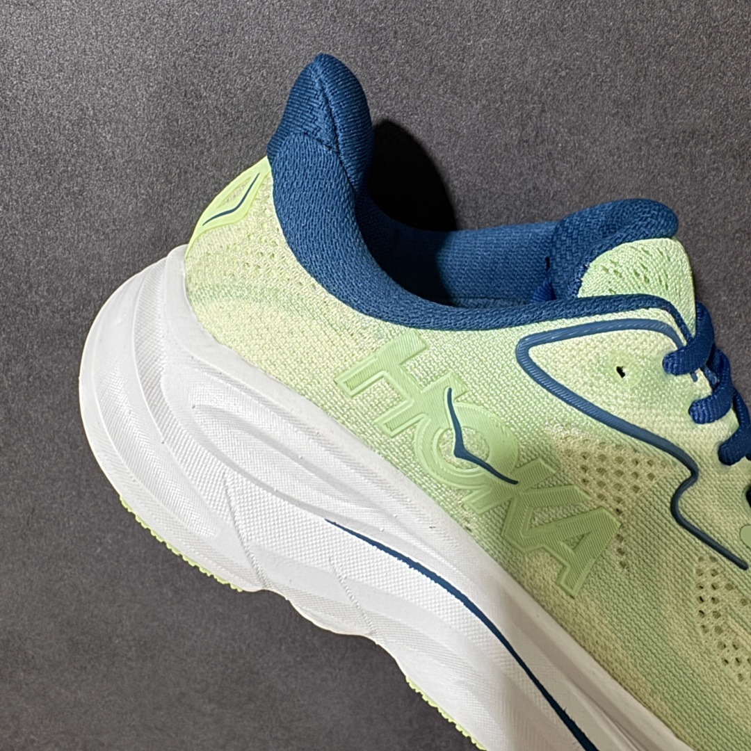 HOKA M CLIFTON 10 轻量低帮户外越野跑鞋 户外山脉越野轻量运动跑鞋 鞋面用轻的无缝架构 鞋带用了弹性不易