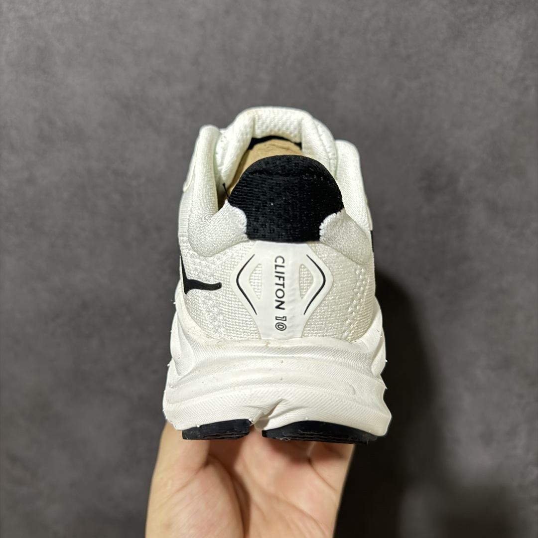 HOKA M CLIFTON 10 轻量低帮户外越野跑鞋 户外山脉越野轻量运动跑鞋 鞋面用轻的无缝架构 鞋带用了弹性不易