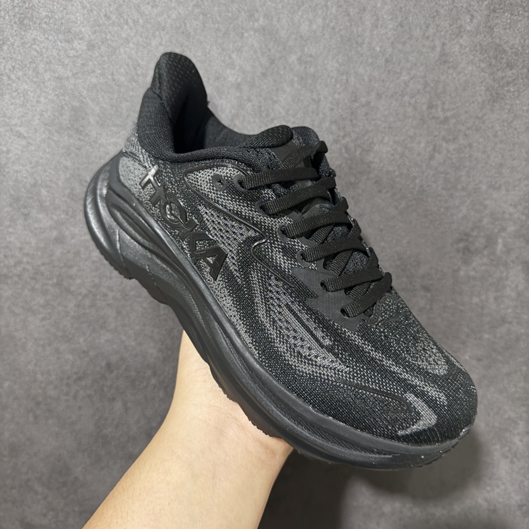 HOKA M CLIFTON 10 轻量低帮户外越野跑鞋 户外山脉越野轻量运动跑鞋 鞋面用轻的无缝架构 鞋带用了弹性不易