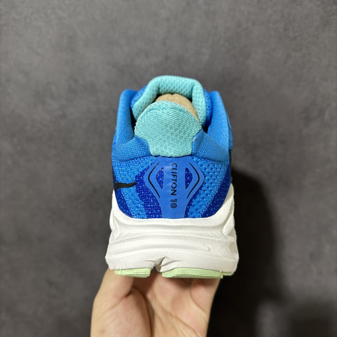 HOKA M CLIFTON 10 轻量低帮户外越野跑鞋 户外山脉越野轻量运动跑鞋 鞋面用轻的无缝架构 鞋带用了弹性不易