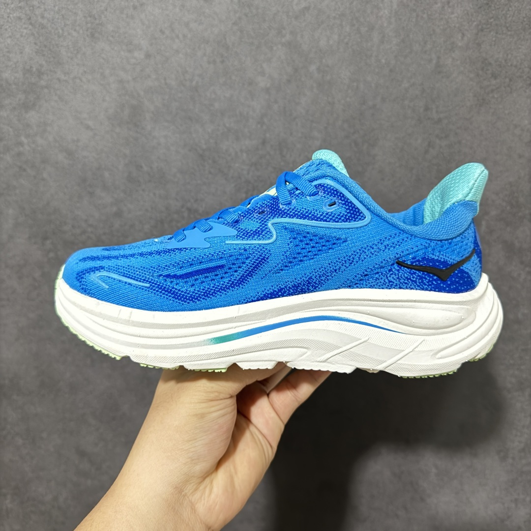 HOKA M CLIFTON 10 轻量低帮户外越野跑鞋 户外山脉越野轻量运动跑鞋 鞋面用轻的无缝架构 鞋带用了弹性不易