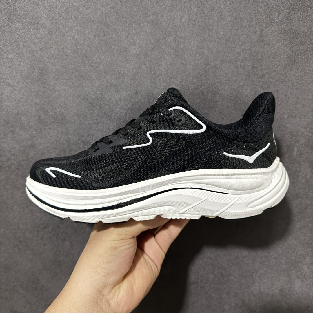 HOKA M CLIFTON 10 轻量低帮户外越野跑鞋 户外山脉越野轻量运动跑鞋 鞋面用轻的无缝架构 鞋带用了弹性不易