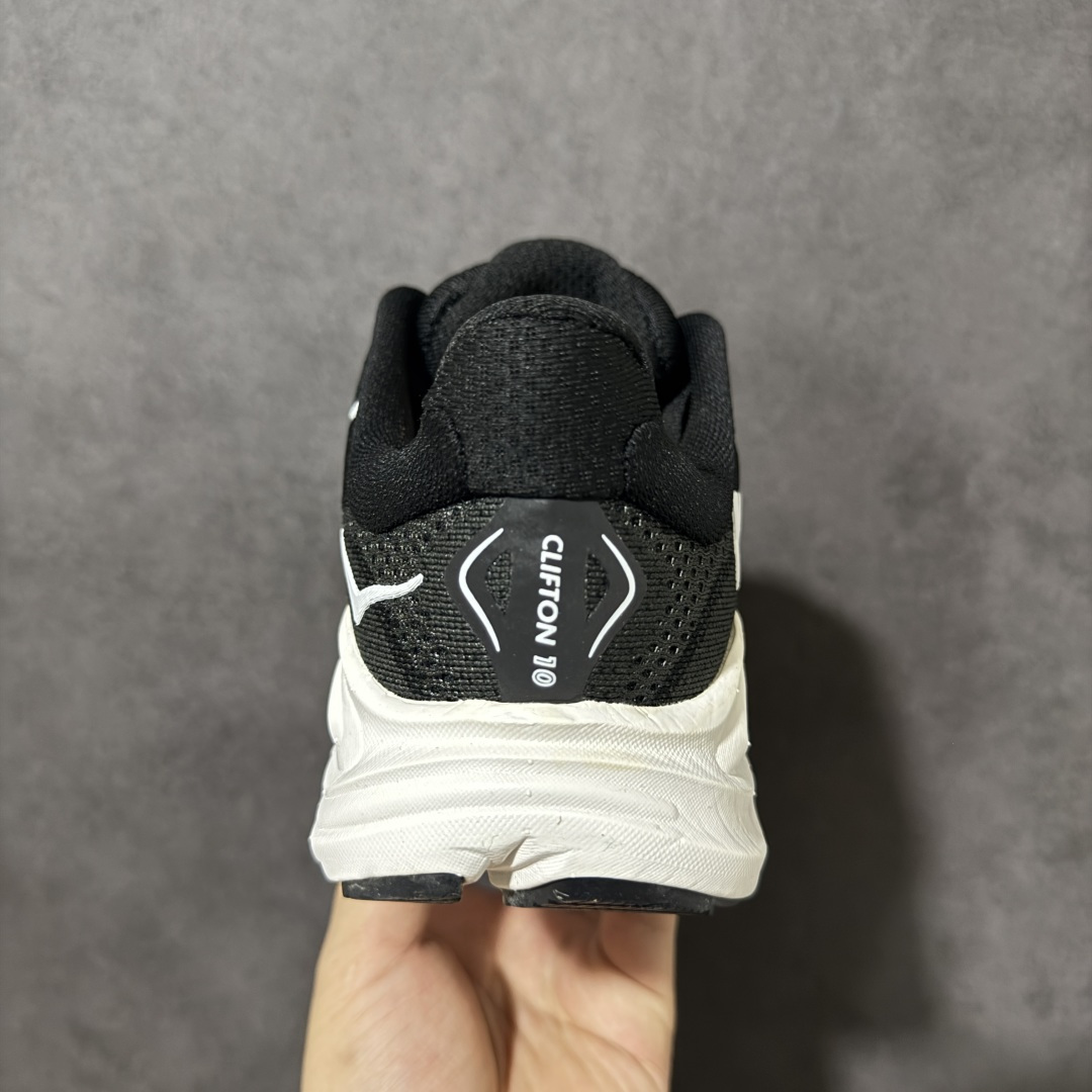 HOKA M CLIFTON 10 轻量低帮户外越野跑鞋 户外山脉越野轻量运动跑鞋 鞋面用轻的无缝架构 鞋带用了弹性不易