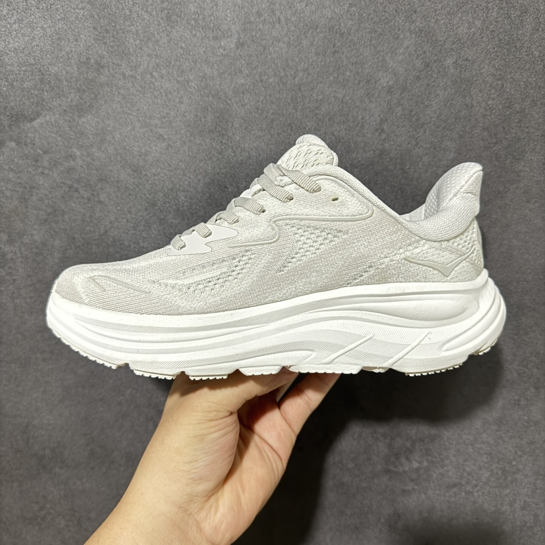 HOKA M CLIFTON 10 轻量低帮户外越野跑鞋 户外山脉越野轻量运动跑鞋 鞋面用轻的无缝架构 鞋带用了弹性不易