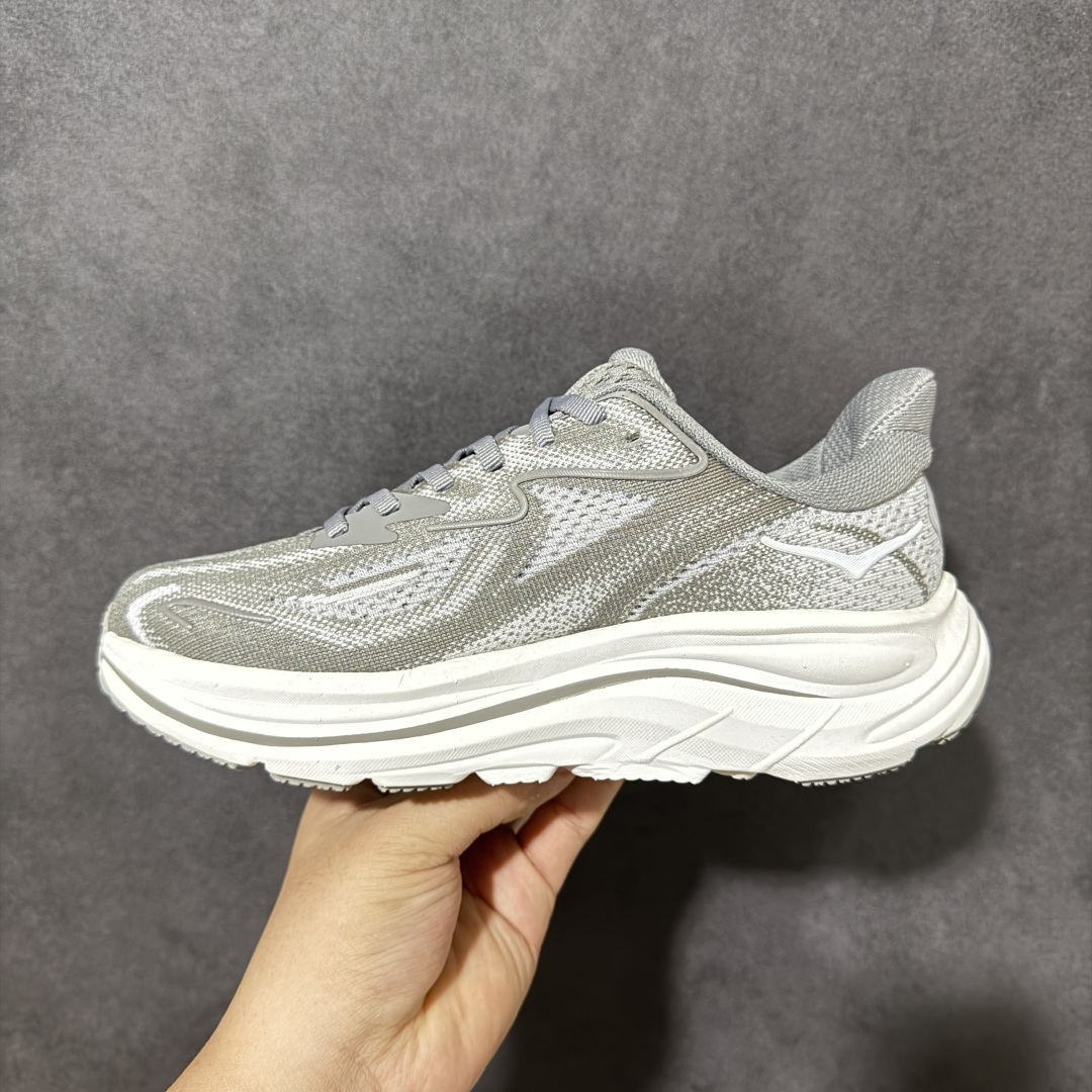 HOKA M CLIFTON 10 轻量低帮户外越野跑鞋 户外山脉越野轻量运动跑鞋 鞋面用轻的无缝架构 鞋带用了弹性不易