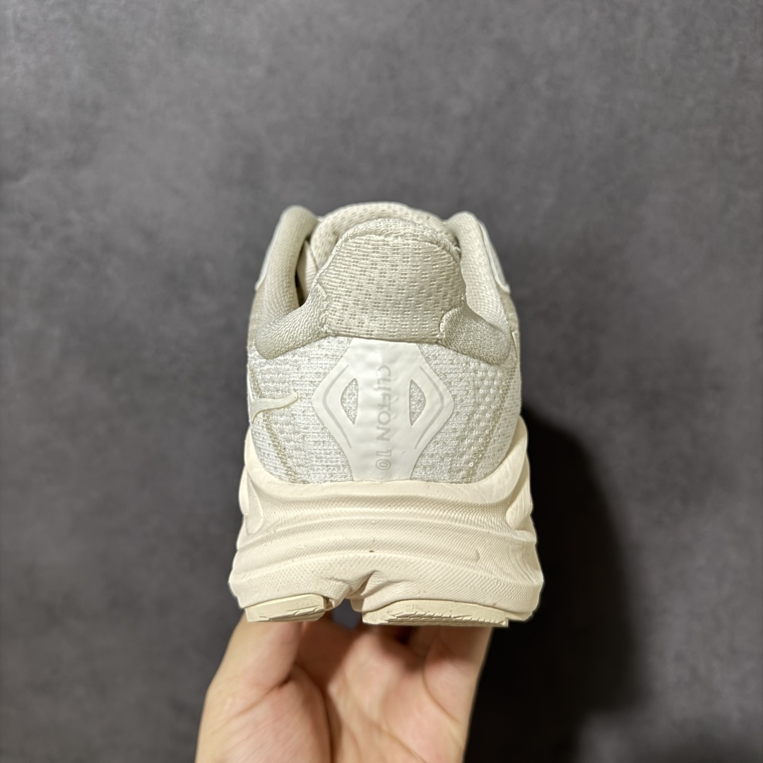 HOKA M CLIFTON 10 轻量低帮户外越野跑鞋 户外山脉越野轻量运动跑鞋 鞋面用轻的无缝架构 鞋带用了弹性不易