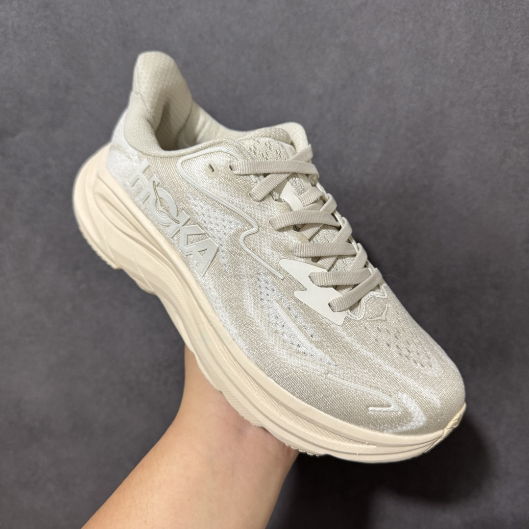 HOKA M CLIFTON 10 轻量低帮户外越野跑鞋 户外山脉越野轻量运动跑鞋 鞋面用轻的无缝架构 鞋带用了弹性不易