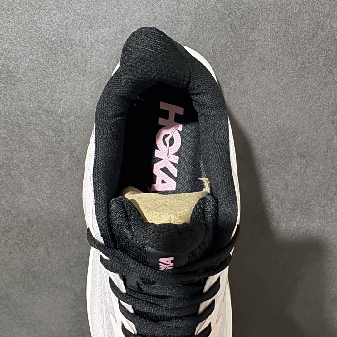 HOKA M CLIFTON 10 轻量低帮户外越野跑鞋 户外山脉越野轻量运动跑鞋 鞋面用轻的无缝架构 鞋带用了弹性不易