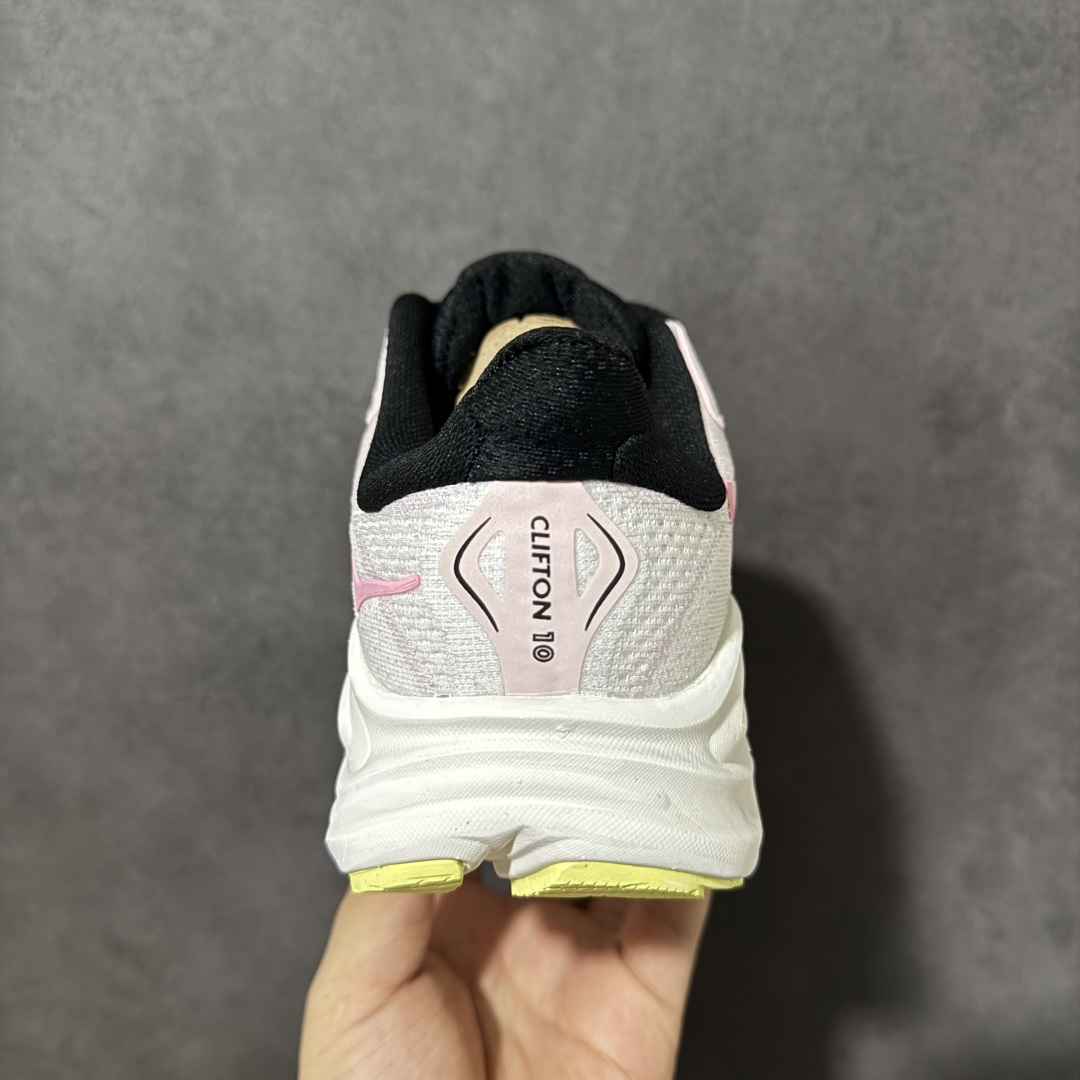 HOKA M CLIFTON 10 轻量低帮户外越野跑鞋 户外山脉越野轻量运动跑鞋 鞋面用轻的无缝架构 鞋带用了弹性不易