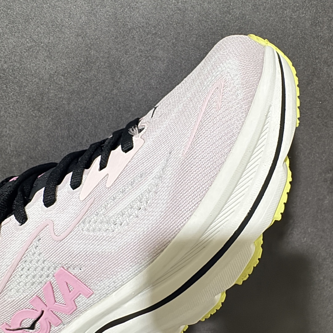 HOKA M CLIFTON 10 轻量低帮户外越野跑鞋 户外山脉越野轻量运动跑鞋 鞋面用轻的无缝架构 鞋带用了弹性不易