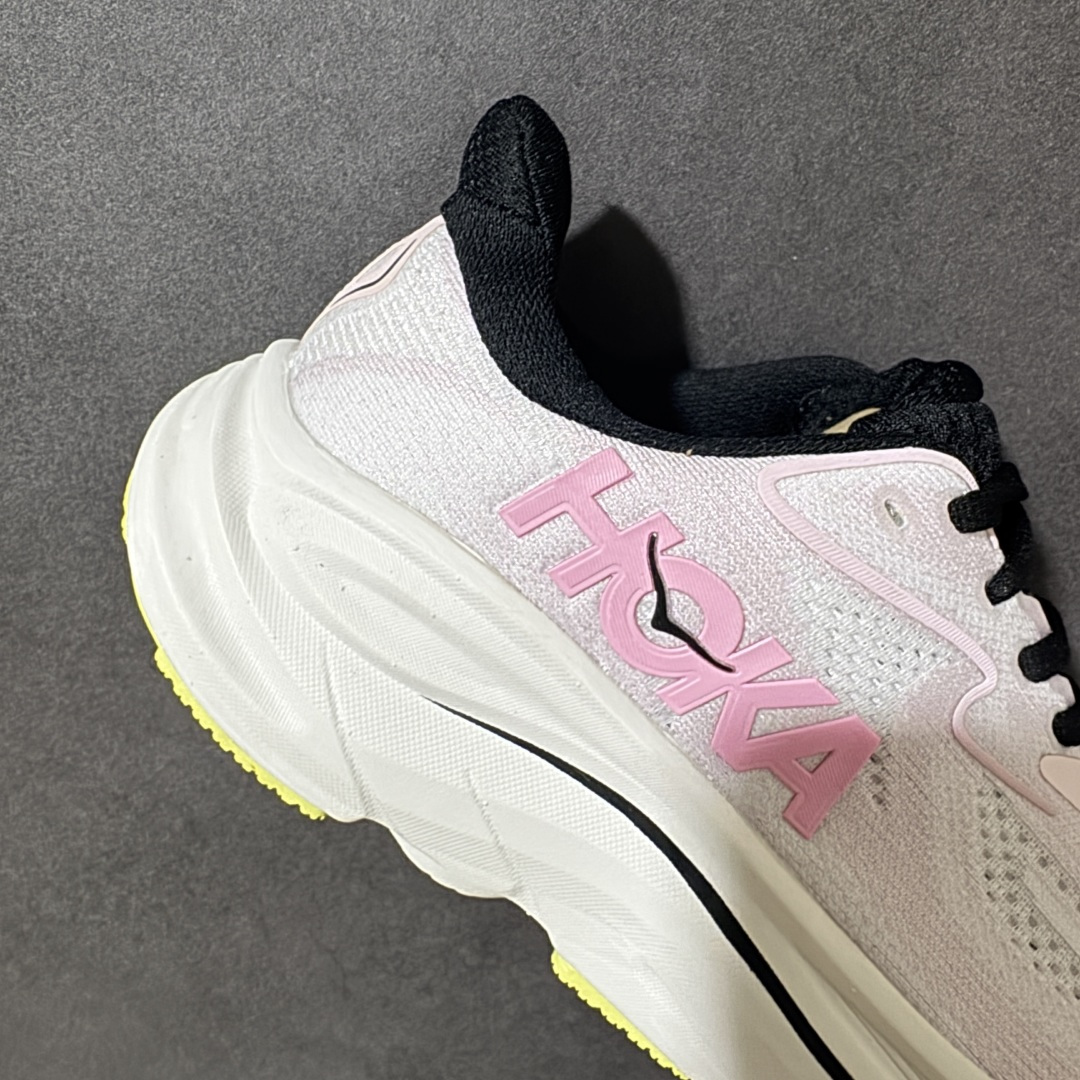 HOKA M CLIFTON 10 轻量低帮户外越野跑鞋 户外山脉越野轻量运动跑鞋 鞋面用轻的无缝架构 鞋带用了弹性不易