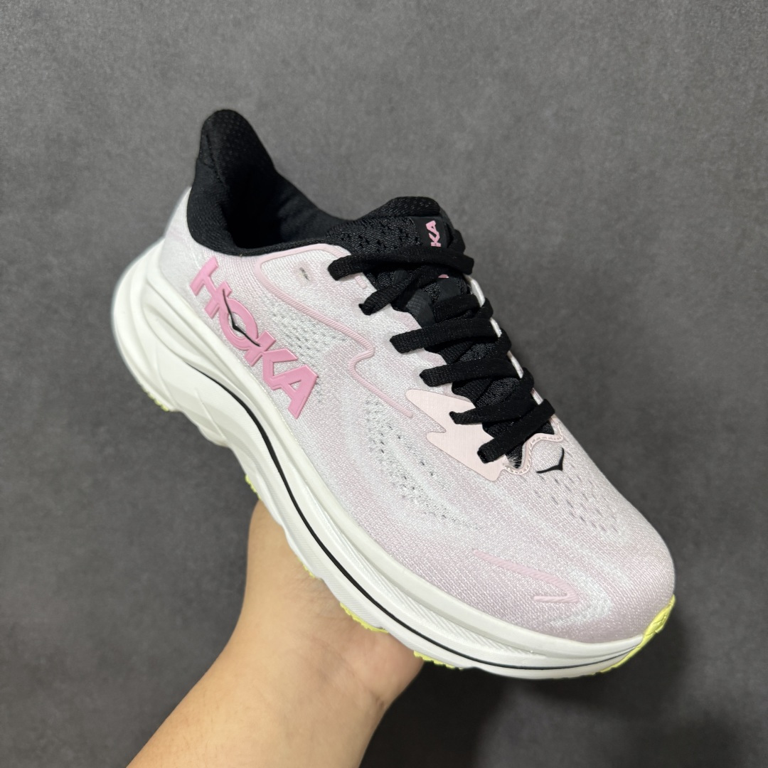 HOKA M CLIFTON 10 轻量低帮户外越野跑鞋 户外山脉越野轻量运动跑鞋 鞋面用轻的无缝架构 鞋带用了弹性不易