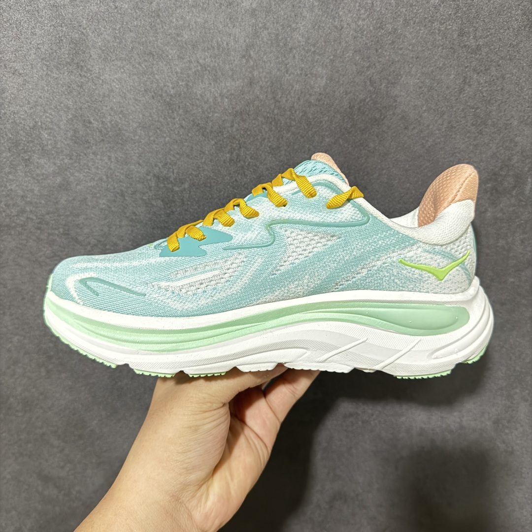 HOKA M CLIFTON 10 轻量低帮户外越野跑鞋 户外山脉越野轻量运动跑鞋 鞋面用轻的无缝架构 鞋带用了弹性不易