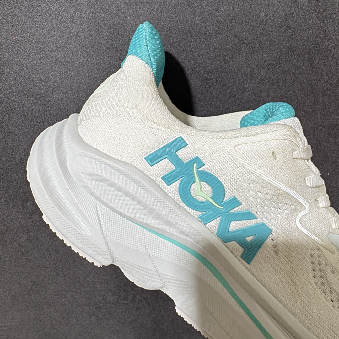 HOKA M CLIFTON 10 轻量低帮户外越野跑鞋 户外山脉越野轻量运动跑鞋 鞋面用轻的无缝架构 鞋带用了弹性不易