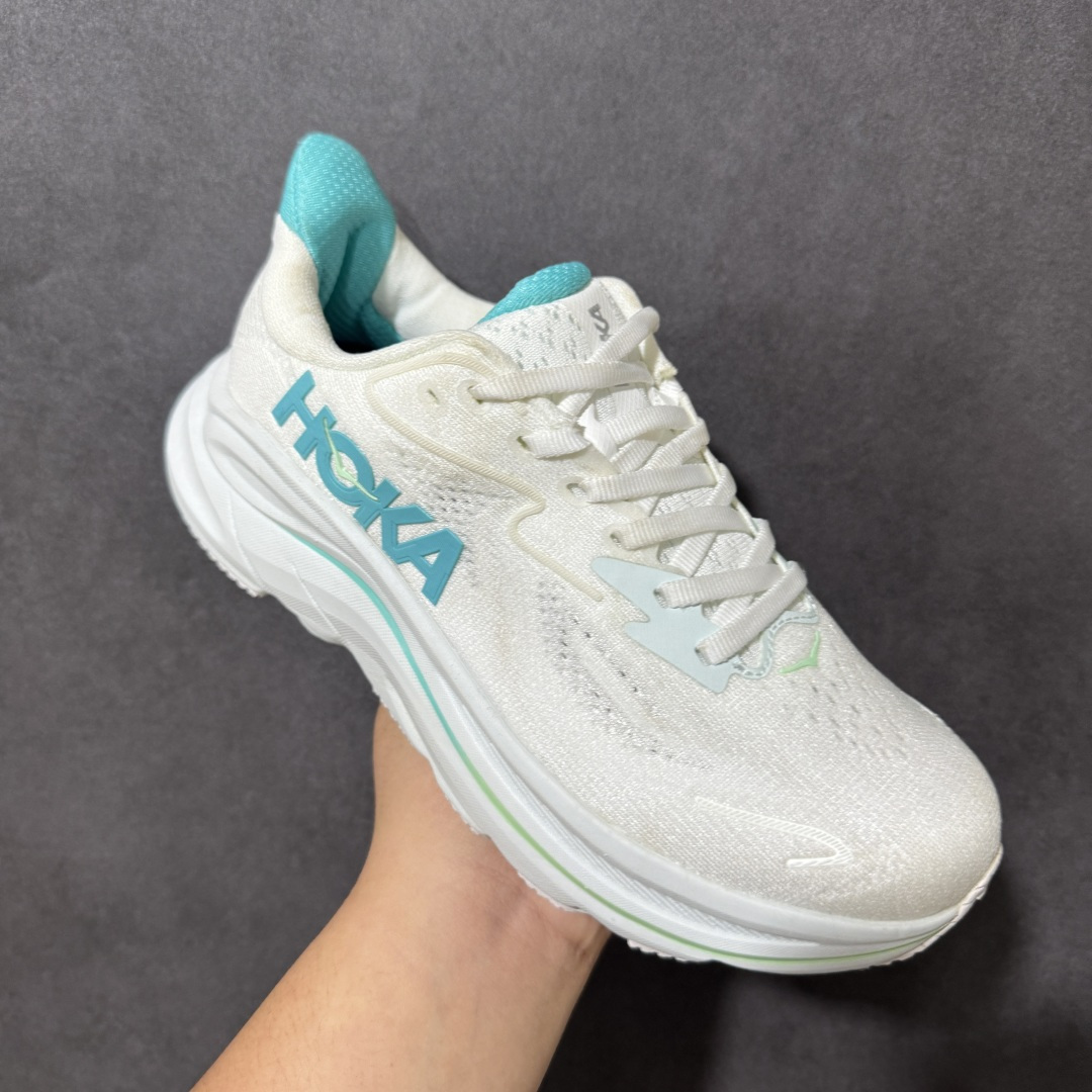HOKA M CLIFTON 10 轻量低帮户外越野跑鞋 户外山脉越野轻量运动跑鞋 鞋面用轻的无缝架构 鞋带用了弹性不易