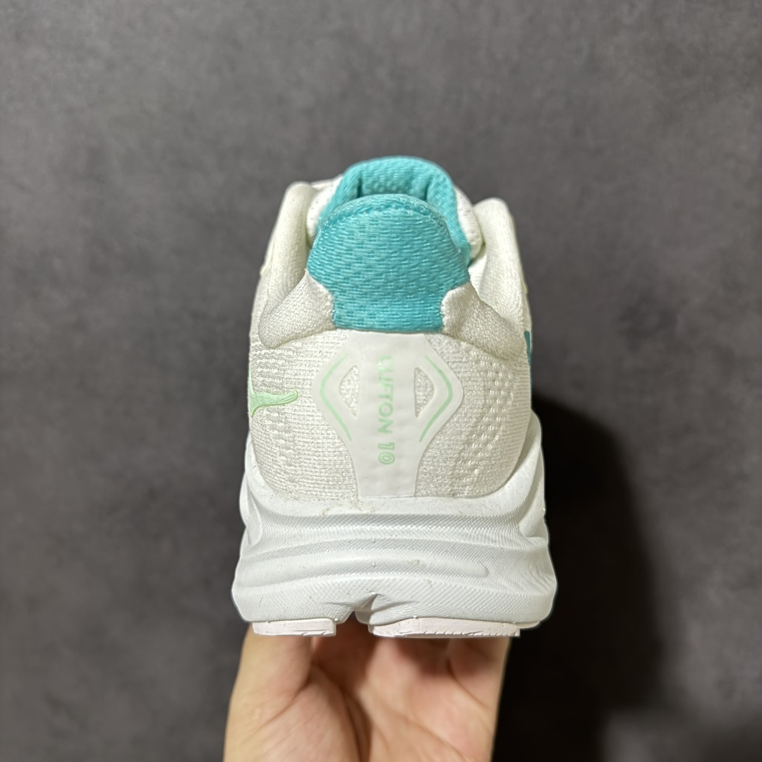 HOKA M CLIFTON 10 轻量低帮户外越野跑鞋 户外山脉越野轻量运动跑鞋 鞋面用轻的无缝架构 鞋带用了弹性不易