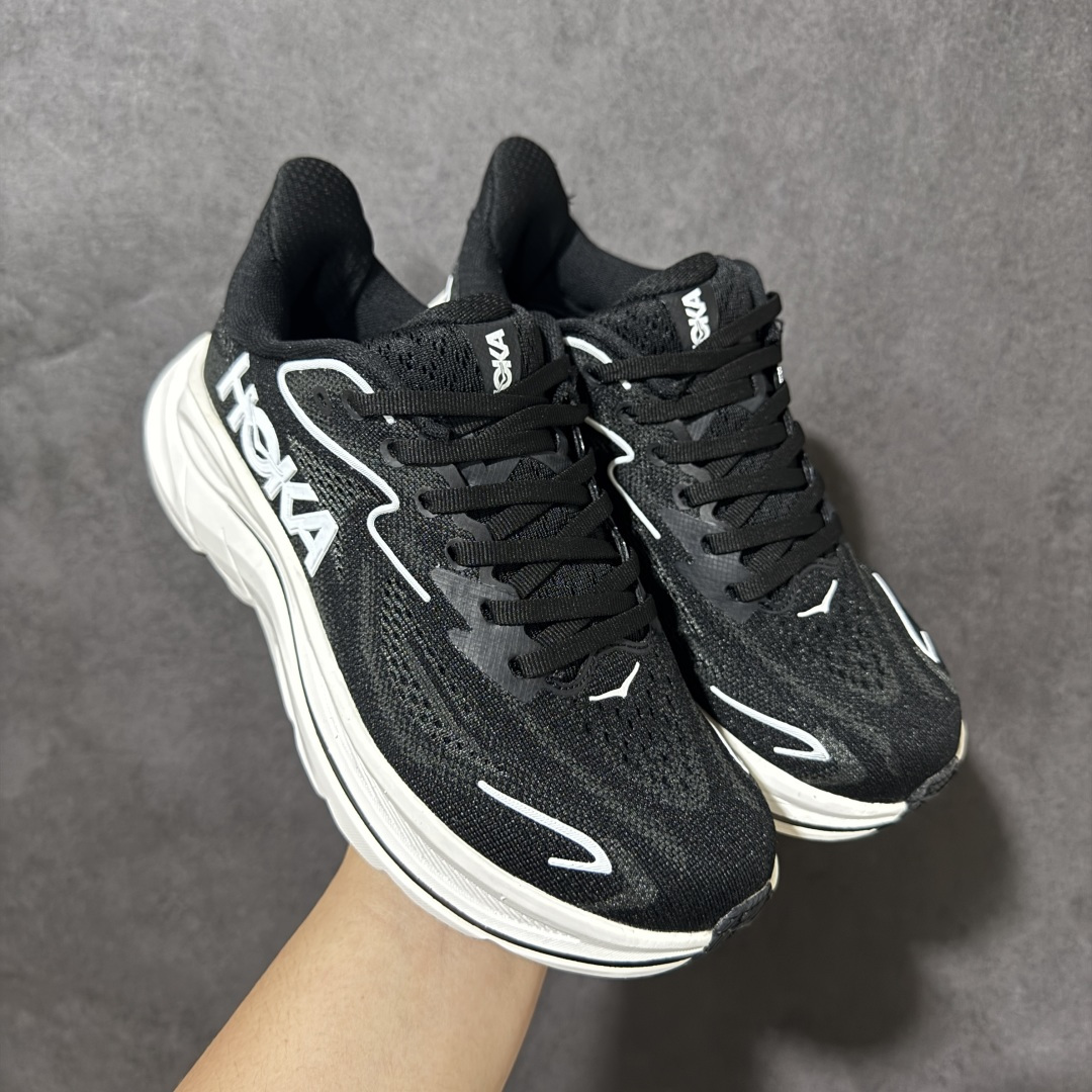 HOKA M CLIFTON 10 合集 轻量低帮户外越野跑鞋 户外山脉越野轻量运动跑鞋 鞋面用轻的无缝架构 鞋带用了弹