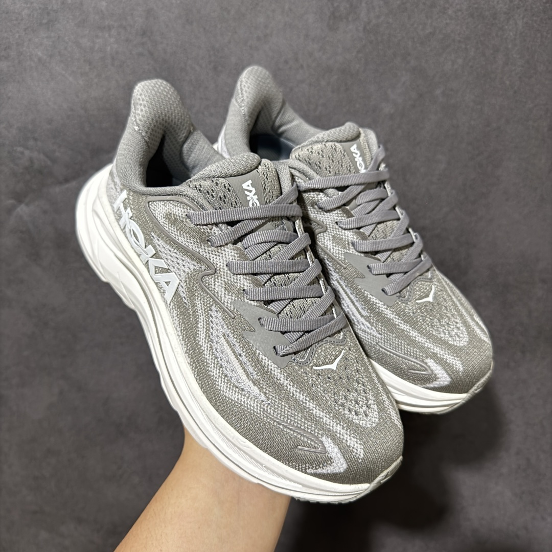 HOKA M CLIFTON 10 合集 轻量低帮户外越野跑鞋 户外山脉越野轻量运动跑鞋 鞋面用轻的无缝架构 鞋带用了弹