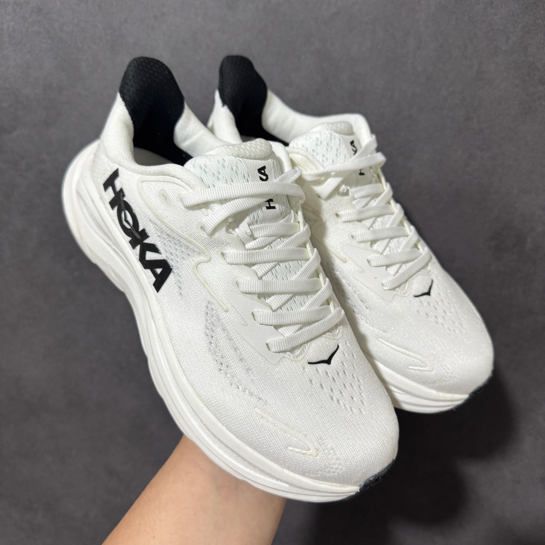 HOKA M CLIFTON 10 合集 轻量低帮户外越野跑鞋 户外山脉越野轻量运动跑鞋 鞋面用轻的无缝架构 鞋带用了弹