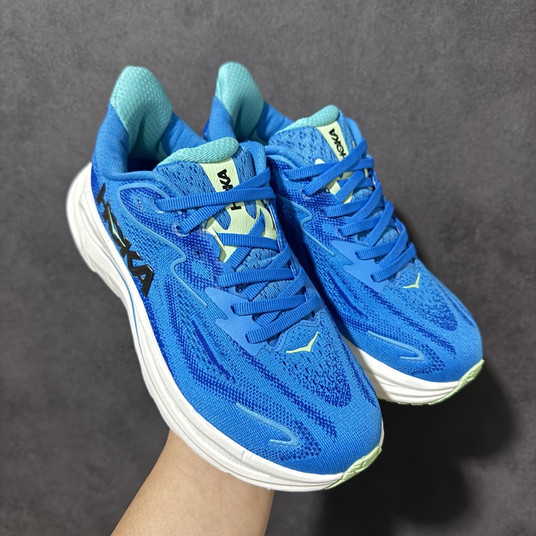 HOKA M CLIFTON 10 合集 轻量低帮户外越野跑鞋 户外山脉越野轻量运动跑鞋 鞋面用轻的无缝架构 鞋带用了弹