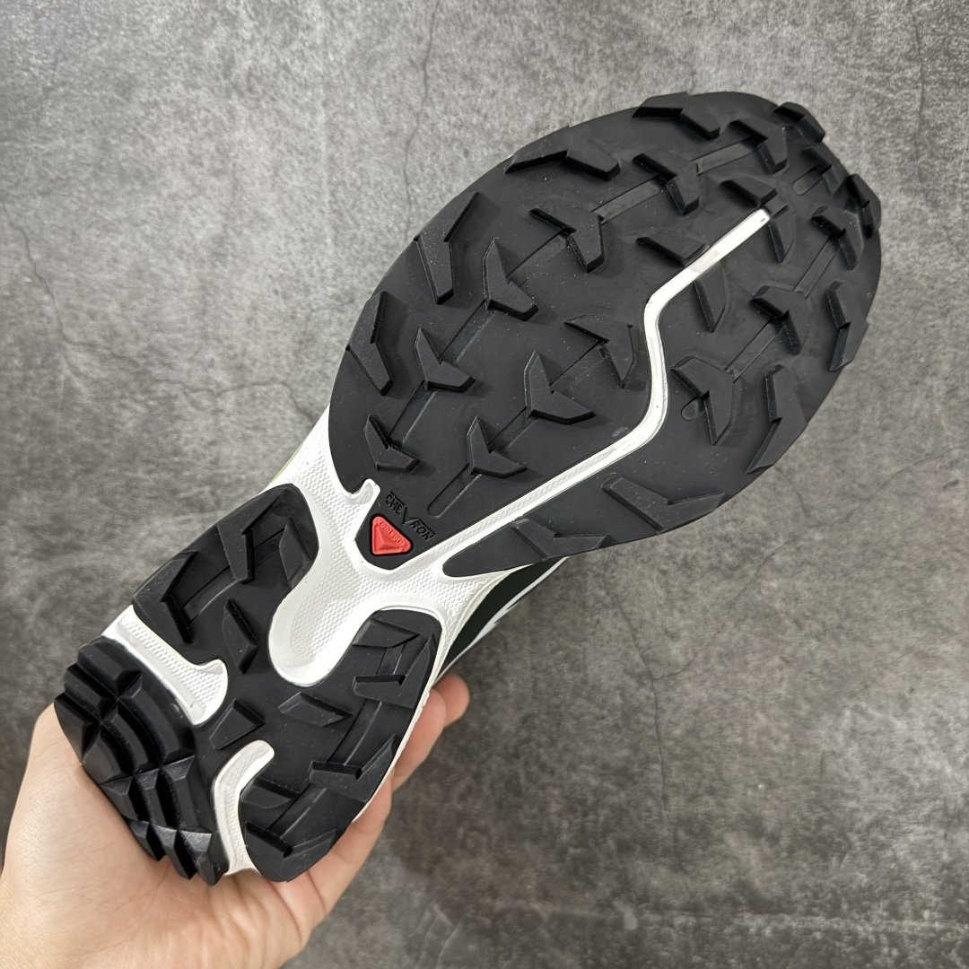 SALOMON萨洛蒙 XT-6 舒适百搭 户外越野耐磨包裹性支撑 男女同款低帮跑步鞋 黑绿  全新品质 巅峰之作 所有配