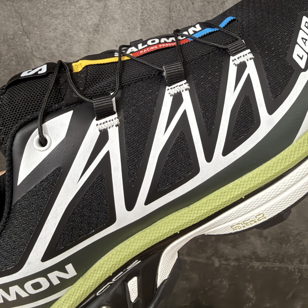 SALOMON萨洛蒙 XT-6 舒适百搭 户外越野耐磨包裹性支撑 男女同款低帮跑步鞋 黑绿  全新品质 巅峰之作 所有配