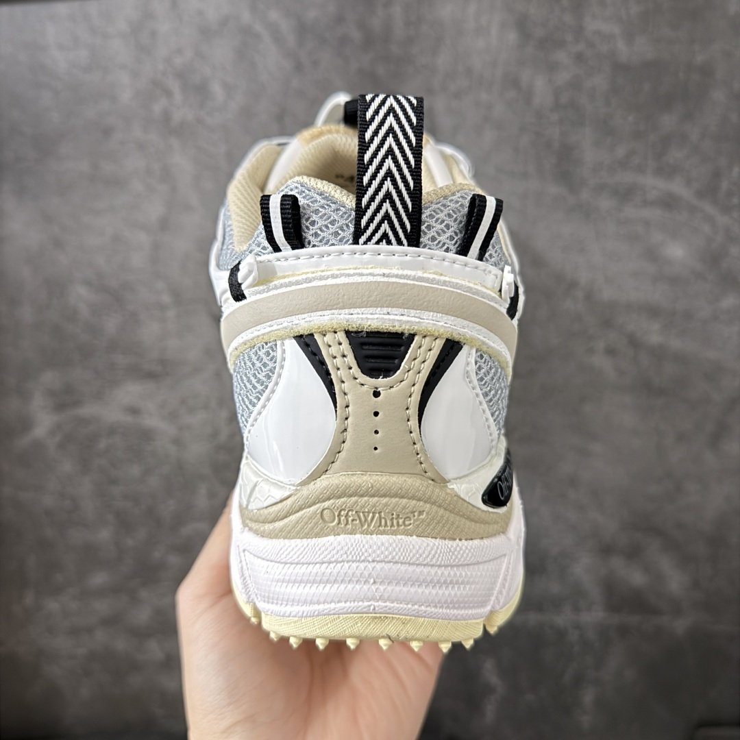 OFF-WHITE OW运动鞋 春夏走秀款球鞋 所有配件均通过定做出产正品裁片 原版比例大箭头定制网眼布双拼牛皮进口机器