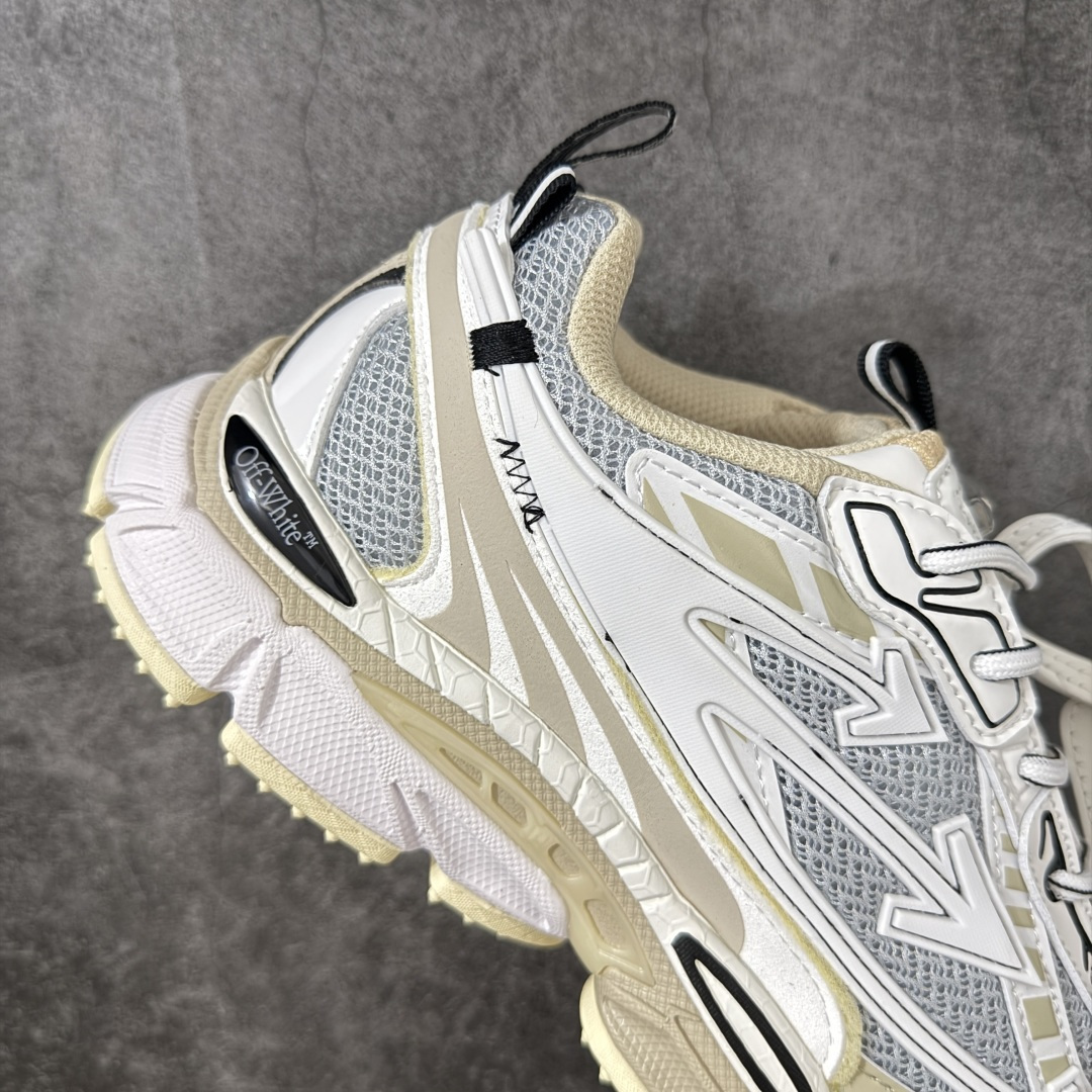 OFF-WHITE OW运动鞋 春夏走秀款球鞋 所有配件均通过定做出产正品裁片 原版比例大箭头定制网眼布双拼牛皮进口机器