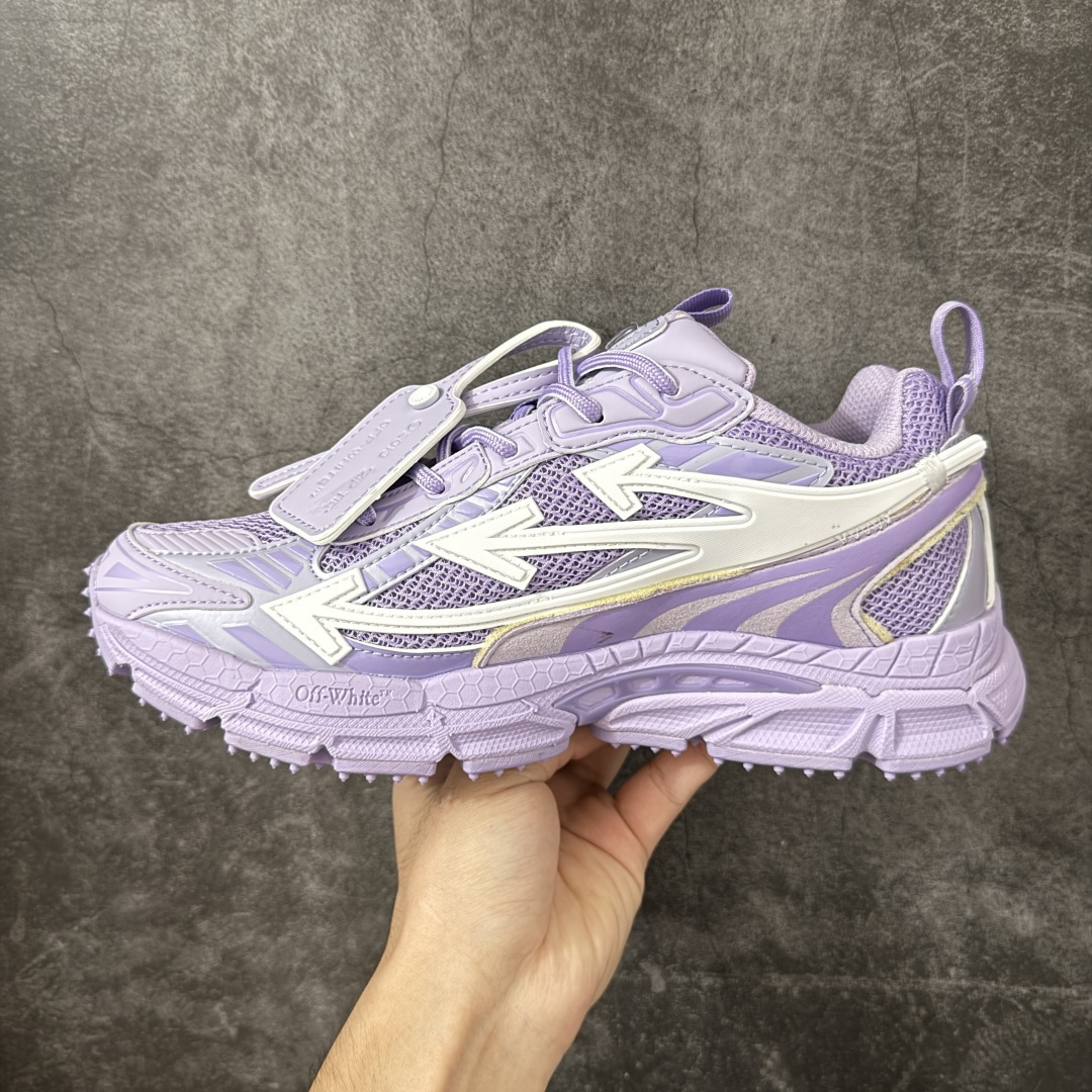 OFF-WHITE OW运动鞋 春夏走秀款球鞋 所有配件均通过定做出产正品裁片 原版比例大箭头定制网眼布双拼牛皮进口机器