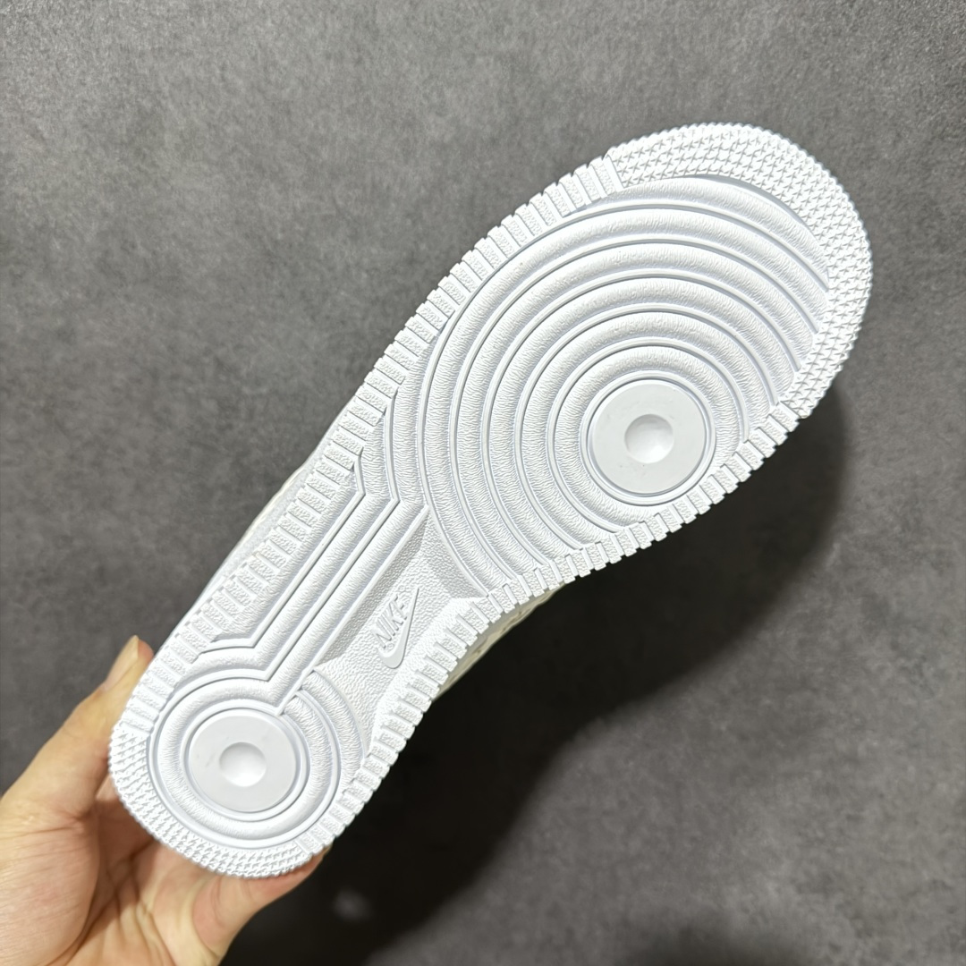 Nike Air Force 1 Low "Woven"（编织款） 方格编织皮革拼接 厚底 AIR 休闲板鞋 内置气垫提