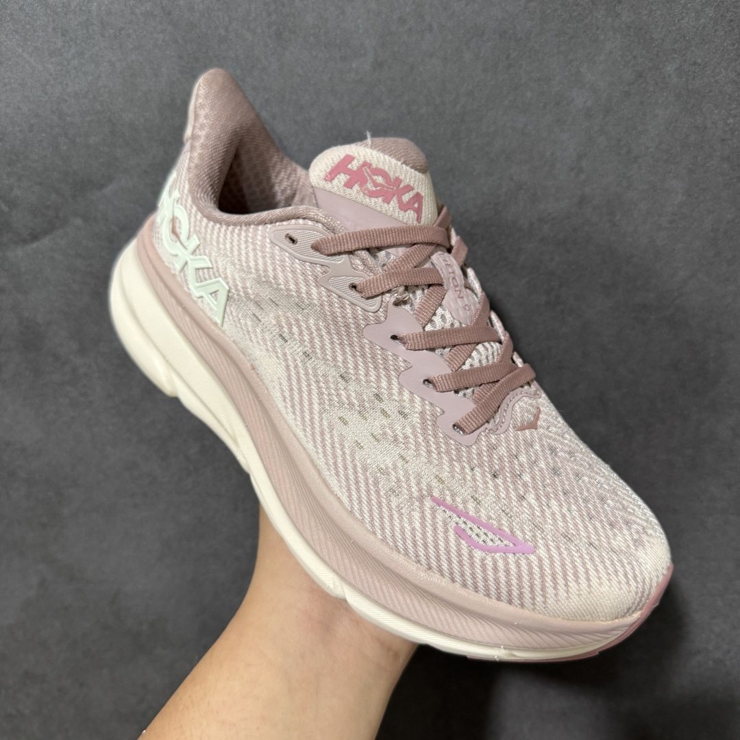 HOKA W CLIFTON PRO 轻量低帮户外越野跑鞋 户外山脉越野轻量运动跑鞋 鞋面用轻的无缝架构 鞋带用了弹性不