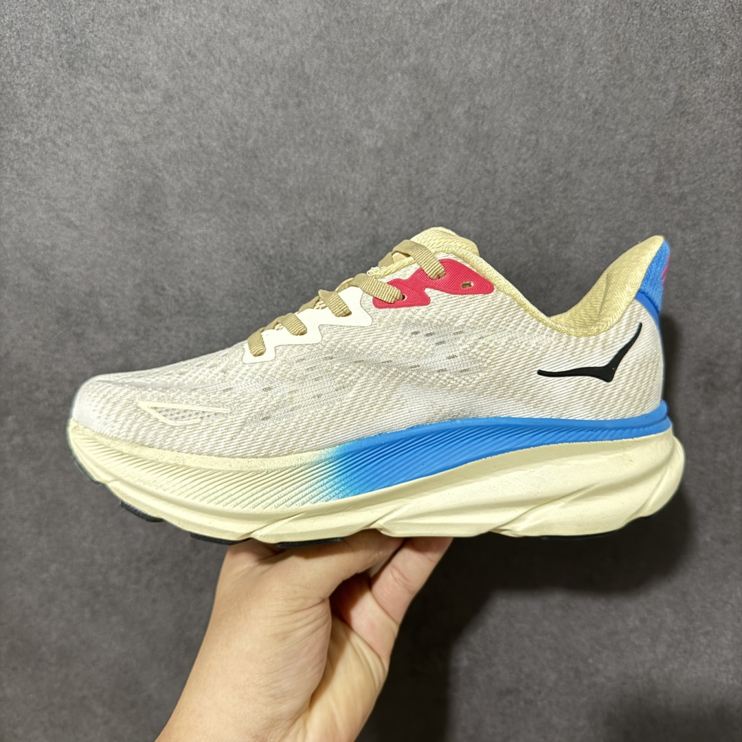 HOKA W CLIFTON PRO 轻量低帮户外越野跑鞋 户外山脉越野轻量运动跑鞋 鞋面用轻的无缝架构 鞋带用了弹性不